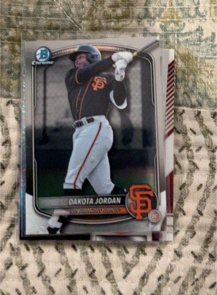 2025 Bowman Chrome Draft #BDC-139 Dakota Jordan — front
