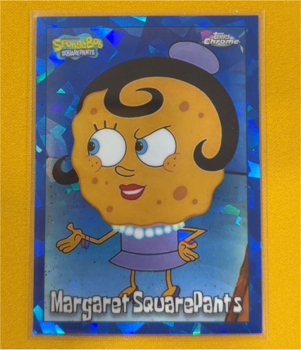 2025 Topps Chrome SpongeBob SquarePants Sapphire #17 Margaret SquarePants — front