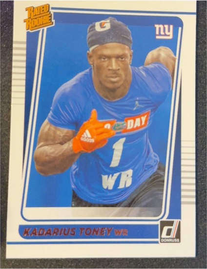 2021 Donruss #264 Kadarius Toney Rated Rookie Portrait — front