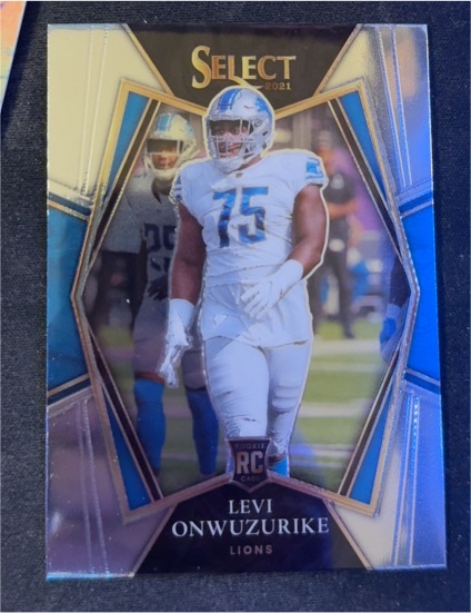 2021 Panini Select Premier Level #190 Levi Onwuzurike Rookie RC Detroit Lions — front