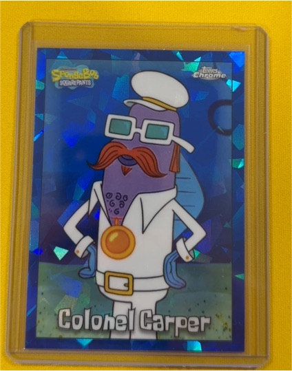 2025 Topps Chrome SpongeBob SquarePants Sapphire #199 Colonel Carper — front