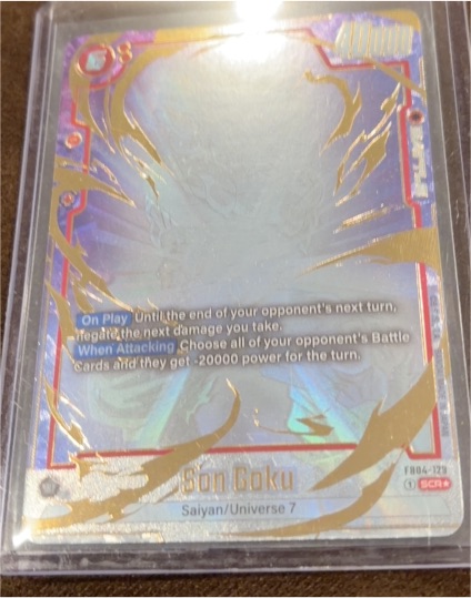 Dragon Ball Super Card Game FB04-129 Son Goku SCR — front