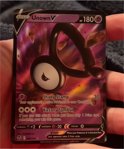 2022 Pokémon Sword & Shield Silver Tempest #065 Unown V — front