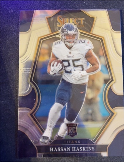 2022 Panini Select #196 Hassan Haskins Premier Level Rookie — front