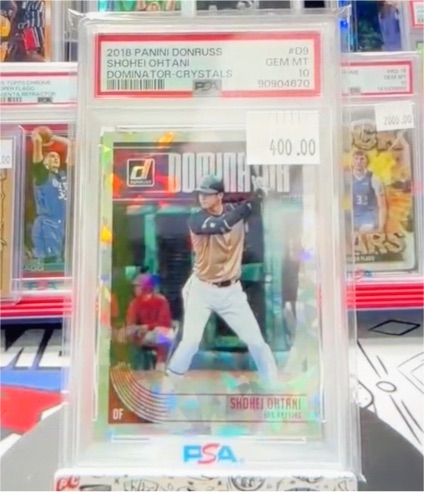 2018 Panini Donruss Dominator Crystals #D9 Shohei Ohtani — front