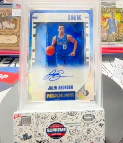 2018-19 Panini NBA Hoops Rookie Ink #RI-JB Jalen Brunson — front