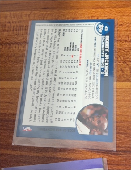 2002-03 Topps #D-6 Bobby Jackson — front