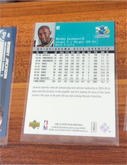 2006-07 Upper Deck #92 Bobby Jackson — front
