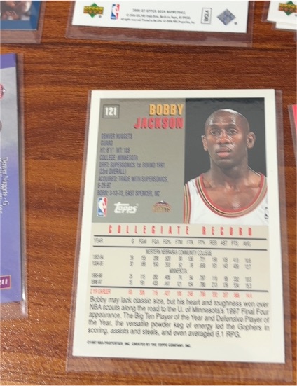 1997-98 Topps #121 Bobby Jackson — front