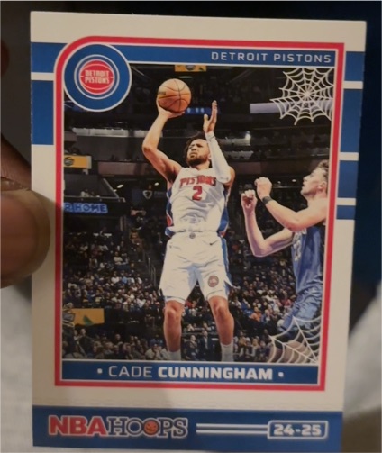 2024-25 Panini NBA Hoops Haunted Hoops #209 Cade Cunningham — front