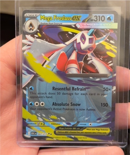 2026 Pokémon Mega Froslass EX #047 — front