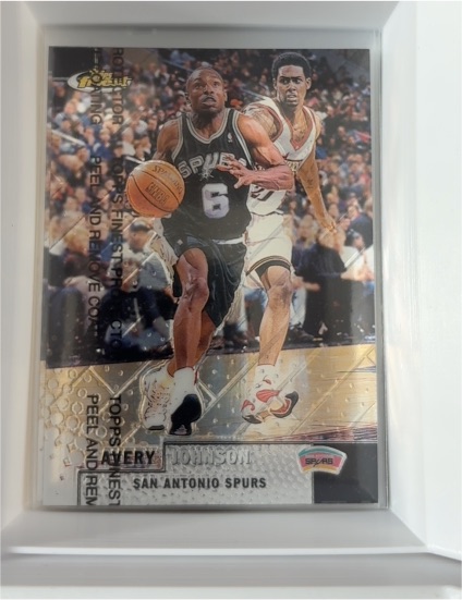 1999 Topps Finest #37 Avery Johnson — front
