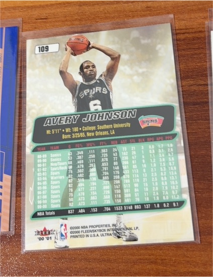 2000-01 Fleer Ultra #109 Avery Johnson — front
