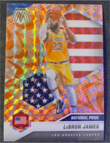 2020-21 Panini Mosaic #247 LeBron James National Pride — front