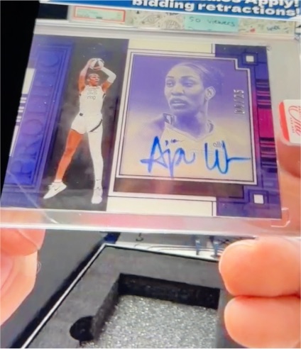 2025 Panini Impeccable Elegance #EJA-AW A'ja Wilson — front