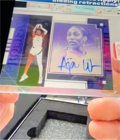 2024 Panini One and One WNBA #PS-AW A'ja Wilson — front
