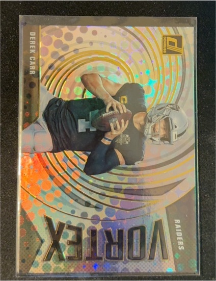 2021 Donruss Vortex #VTX-DCA Derek Carr — front