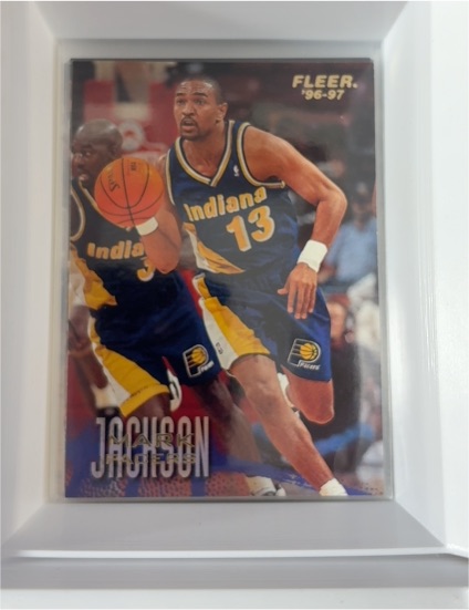 1996-97 Fleer #44 Mark Jackson Indiana Pacers — front