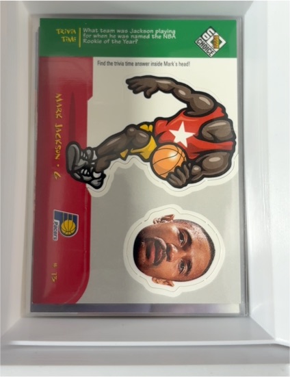 1998-99 Upper Deck UD Choice Mini Bobbing Heads #Q Mark Jackson — front