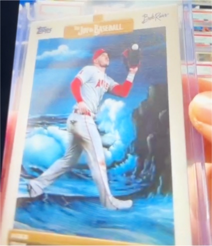 2025 Topps x Bob Ross The Joy of Baseball #3 Mike Trout — front