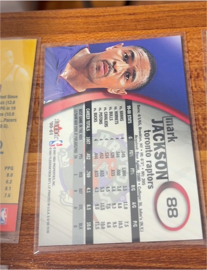 2000-01 Fleer Tradition #88 Mark Jackson — front