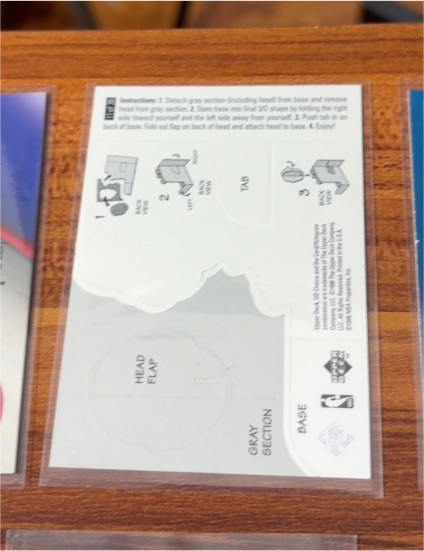 2002-03 UD Glass Magnifying Glass Cardboard Insert — front