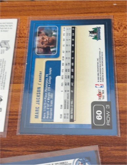 2002 Fleer #60 Marc Jackson — front