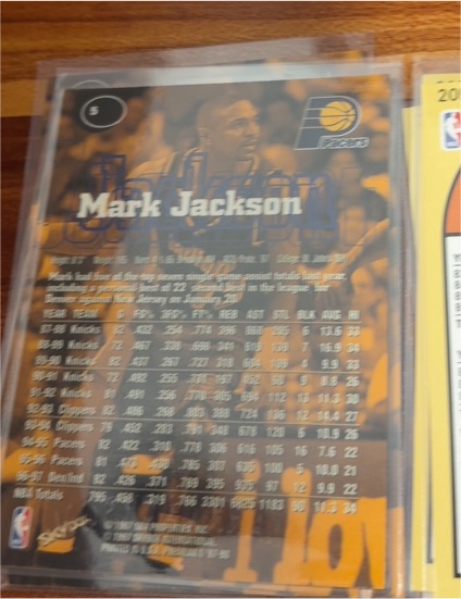 1997 SkyBox #5 Mark Jackson — front
