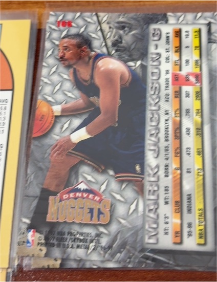 1996-97 Fleer Metal #166 Mark Jackson Denver Nuggets — front