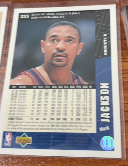 1996-97 Upper Deck Collector's Choice #233 Mark Jackson — front