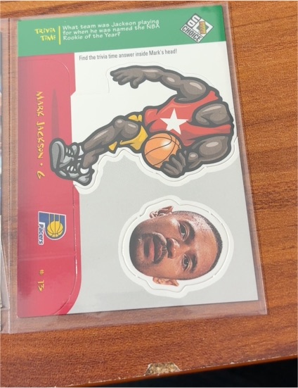 1998-99 Upper Deck UD Choice #11 Mark Jackson Mini Bobbing Heads — front