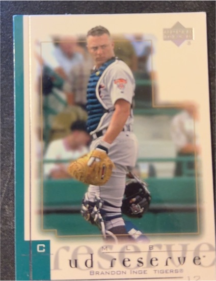 2001 Upper Deck Reserve #65 Brandon Inge — front