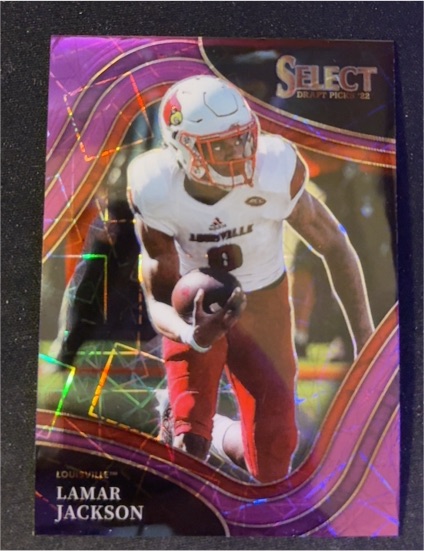 2022 Panini Select Draft Picks Field Level #140 Lamar Jackson — front