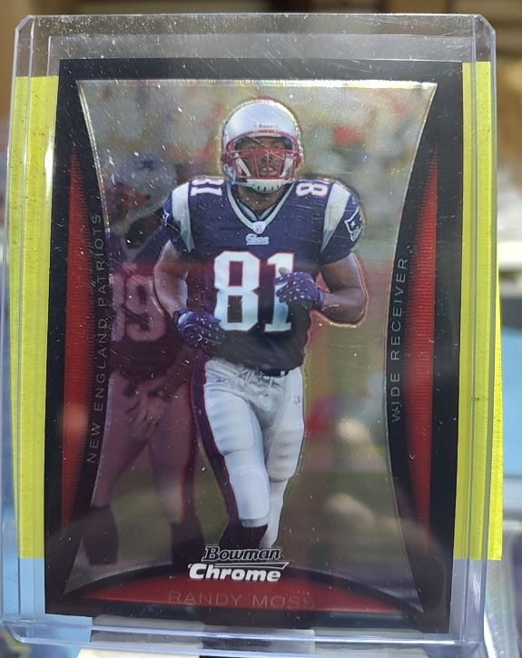 2008 Bowman Chrome #BC169 Randy Moss — front