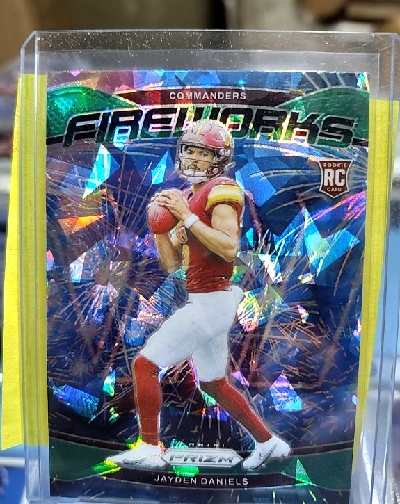 2024 Panini Prizm Fireworks #24 Jayden Daniels — front