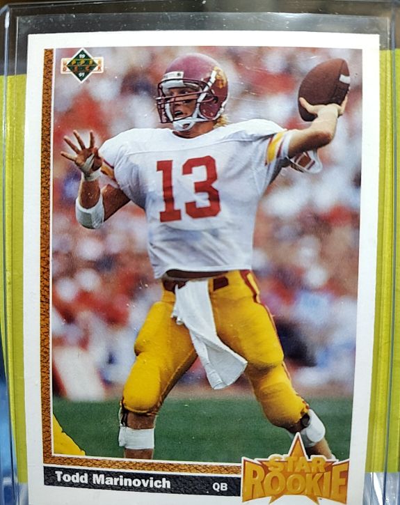 1991 Upper Deck #18 Todd Marinovich — front