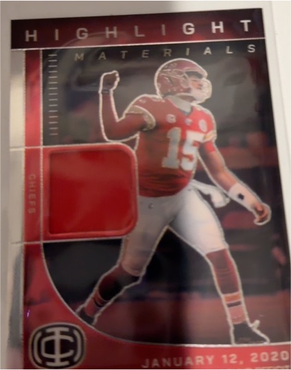 2025 Panini Icon Collection #HM-1 Patrick Mahomes II Highlight Materials — front