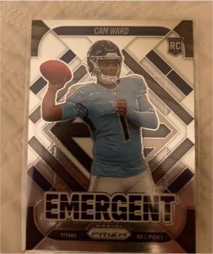 2025 Panini Prizm #2 Cam Ward Emergent — front