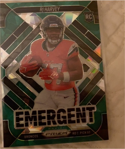 2025 Panini Prizm #16 RJ Harvey Emergent — front