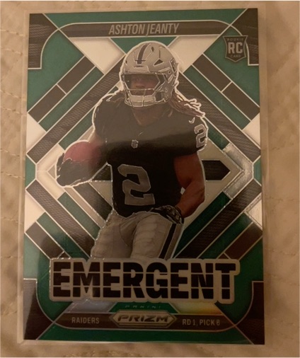 2025 Panini Prizm #10 Ashton Jeanty Emergent Rookie — front