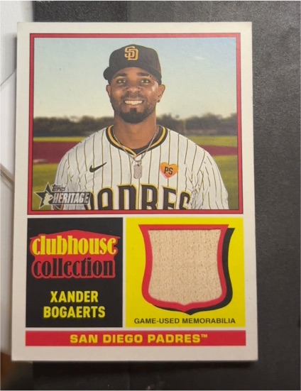2025 Topps Heritage Clubhouse Collection Relics #CCR-XB Xander Bogaerts — front