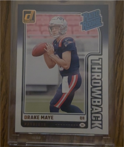 2024 Donruss Rated Rookie Throwback #49 Drake Maye — front