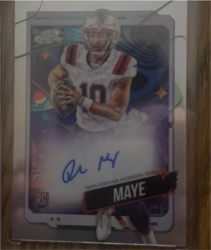 2024 Topps Cosmic Chrome #CCA-DM Drake Maye — front