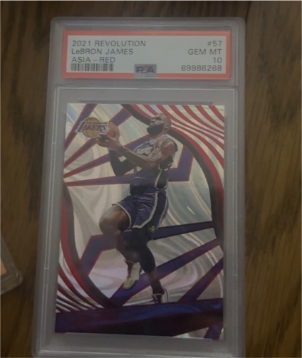 2021 Panini Revolution #57 LeBron James Asia Red — front