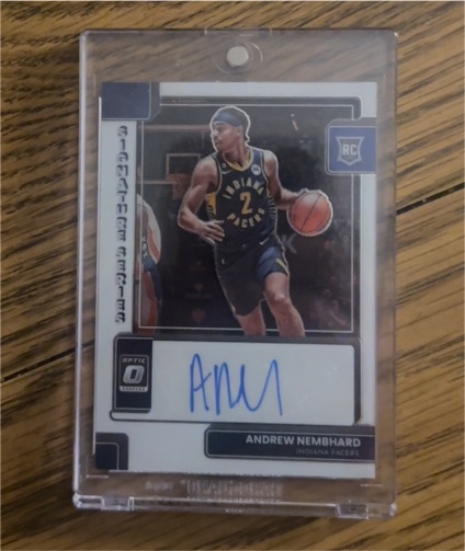 2022-23 Panini Donruss Optic Signature Series #SS-ANH Andrew Nembhard — front