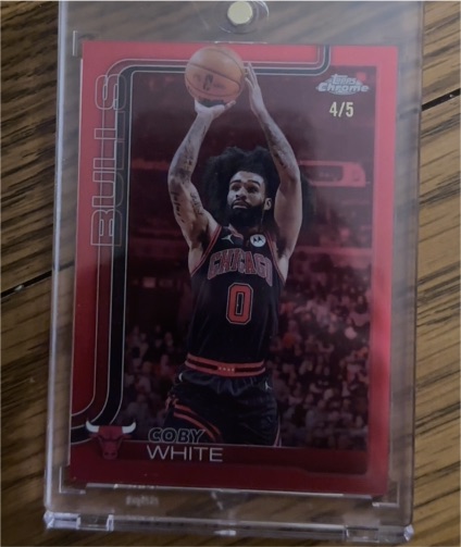 2025-26 Topps Chrome #80 Coby White — front