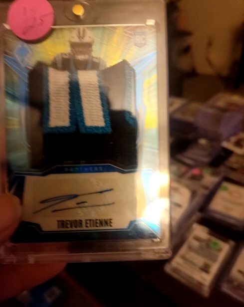 2025 Panini Phoenix #RPS-TEE Trevor Etienne Rookie Patch Auto — front