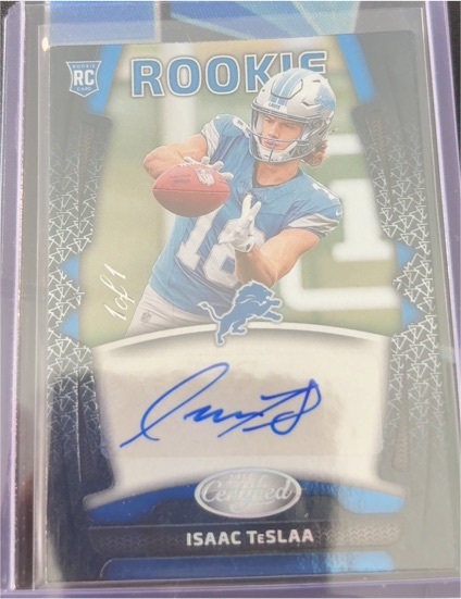 2025 Panini Certified Rookie Roll Call Auto Isaac TeSlaa — front
