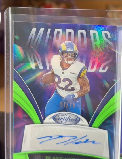 2025 Panini Certified Mirrors Blake Corum #MS-BCO Autograph — front