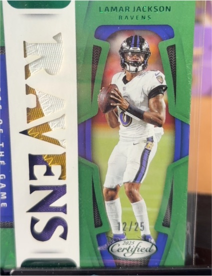 2025 Panini Certified #POG-LJN Lamar Jackson — front